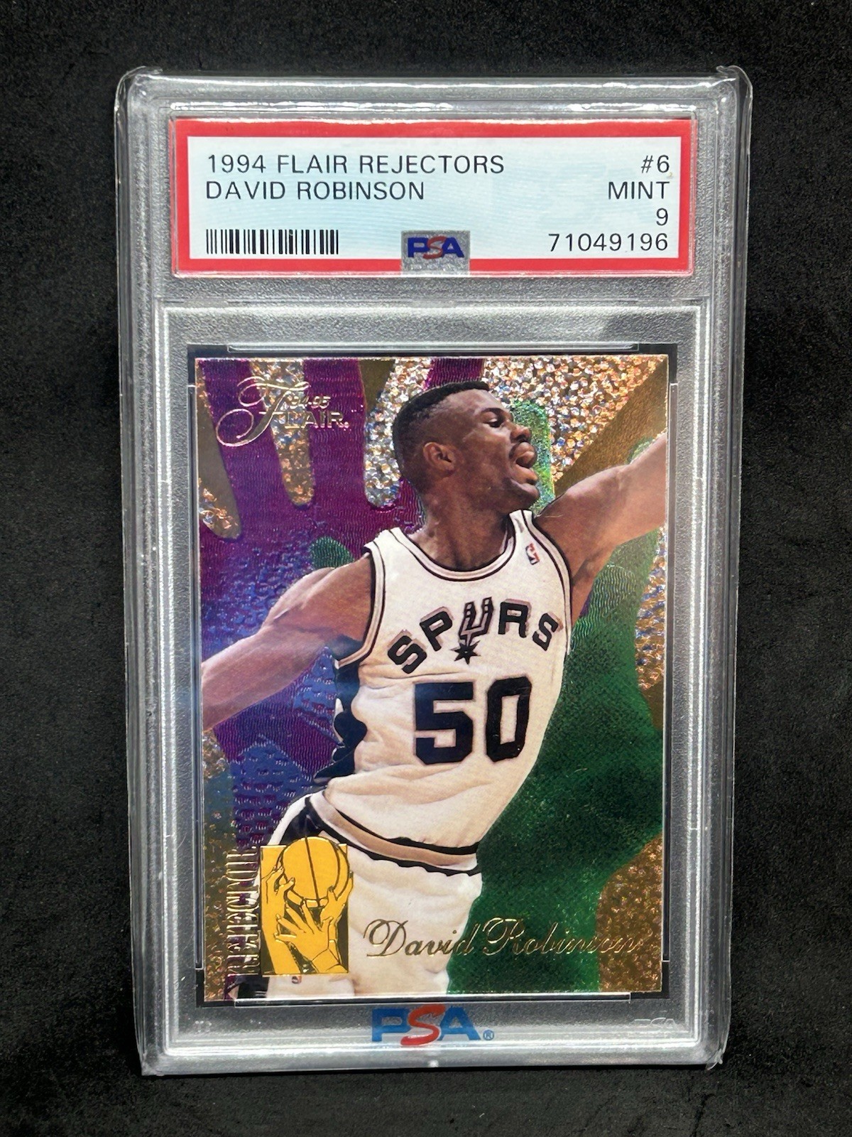 1994-95 Flair Rejectors #6 DAVID ROBINSON PSA 9 Mint - San Antonio Spurs HOF Sb8