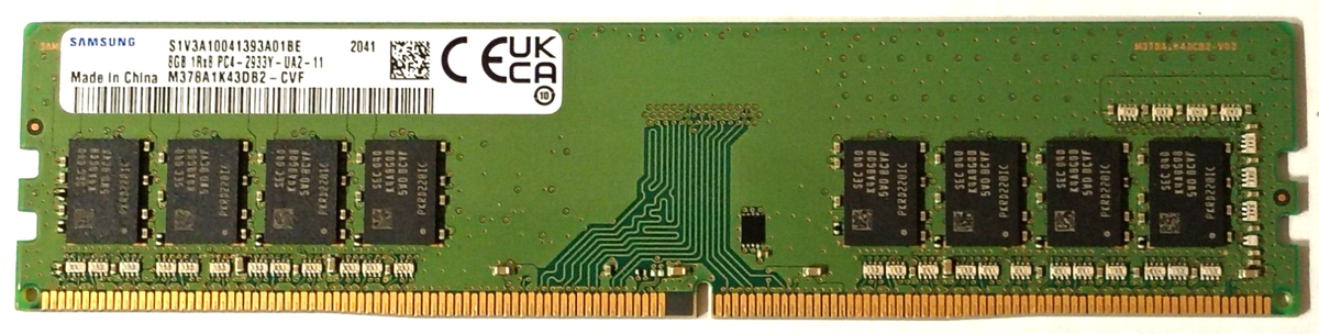 M378A1K43DB2-CVF Samsung 8GB 1Rx8 PC4-2933Y-UA2-11 288 Pin Desktop