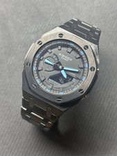 Modified Casio G-Shock: Blue Accents On Sleek...