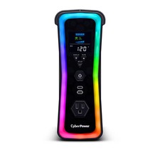 CyberPower - GX150C2 Gaming UPS Battery Backup with RGB Lighting, Sine Wave O...
