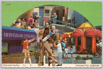 Universal Studios Universal City California Postcard Frankenstein