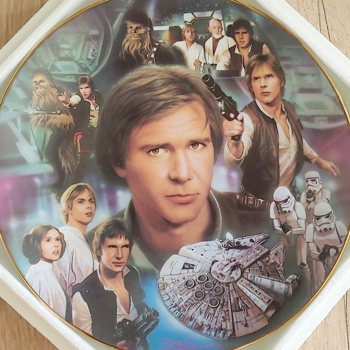 希少 スターウォーズ(ハン・ソロ)ハミルトンコレクション限定プレート Star Wars Limited Edition The Hamilton Collection 1997 Han Solo