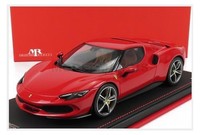 MR-MODELS FE035E Ferrari 296 Gtb Hybrid 830HP V6 2021 Sportwagen Mit Vitrine