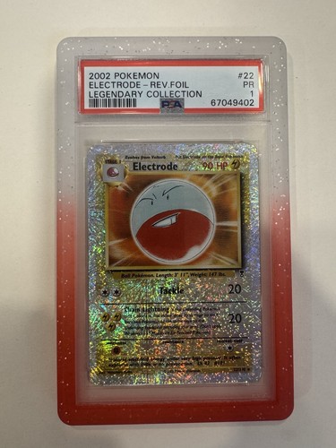 Pokémon Electrode 22/110 Legendary Collection Reverse Holo PSA 1 With Guard