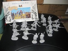 American Civil War Confederate Infantry 20 Figures-Accurate Plastic Figures 1/32