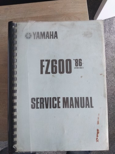 Yamaha FZ600 2HW-ME1 Bj 1986 Factory Ringbound Service Manual, gebrauchsfähiger Zustand