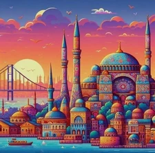 Digital image picture photo wallpaper background Istambul 222