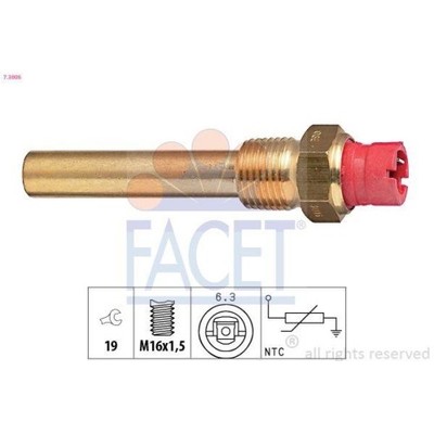Sensor Öltemperatur Facet 7.3006 Made In Italy - Oe Equivalent für Fiat Lancia