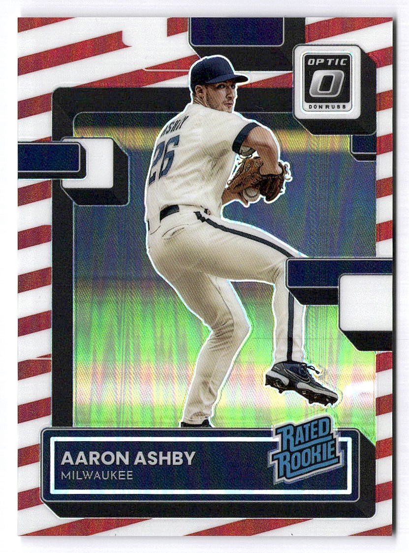 2022 Panini Donruss Optic Baseball #36 Aaron Ashby Freedom RC /46 Brewers