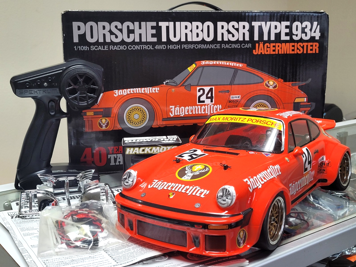 Built Tamiya 1/10 R/C Porsche Turbo RSR TYPE 934 Jagermeister