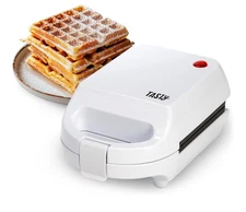 Tasty Mini Nonstick Waffle Maker Waffles, Hash Browns, Brownies 600W White - NEW