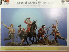 Soldatini, scenetta Guerra Franco Inglese (4 + 1) 54mm metal kit
