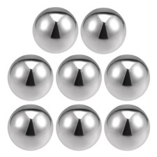 50mm Dia 304 Stainless Steel Hollow Cap Ball for Handrail Stair Newel Post 8pcs