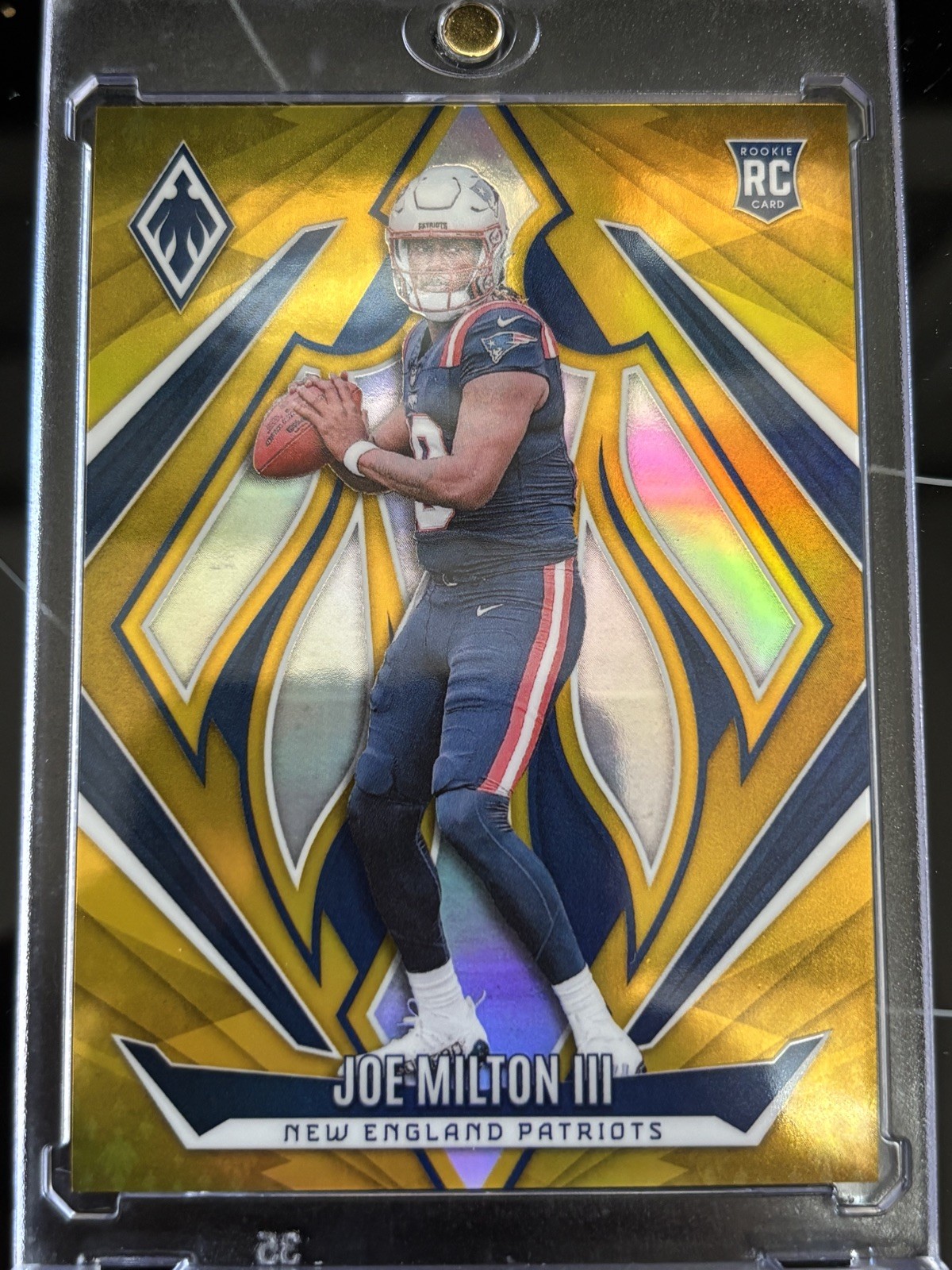 2024 Panini Phoenix - Joe Milton III #205 Rookie Gold /10 (RC) refractor