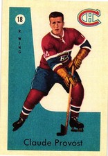 1959-60 Parkhurst REPRINT #18 Claude Provost