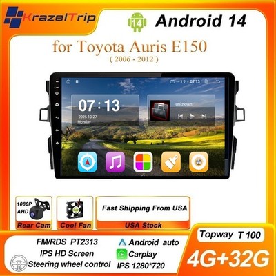 CarPlay Car Radio for Toyota Auris E150 2006 2007 - 2012 Media Receiver