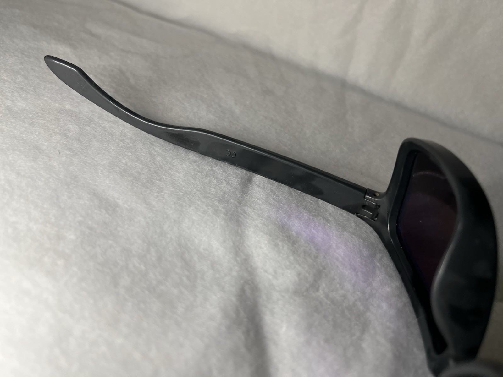 Oakley Rectangular Sunglasses Black Frame Gold Mi… - image 2