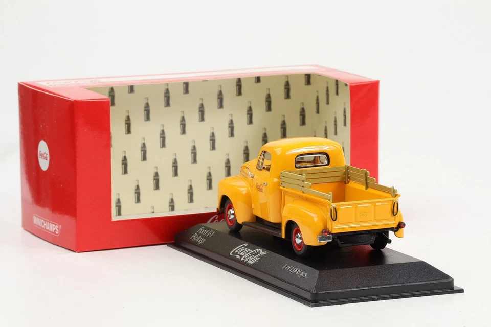 1:43 Minichamps Ford F1 1949 Coca Cola Pickup Orange 1949 - Image 2 of 4
