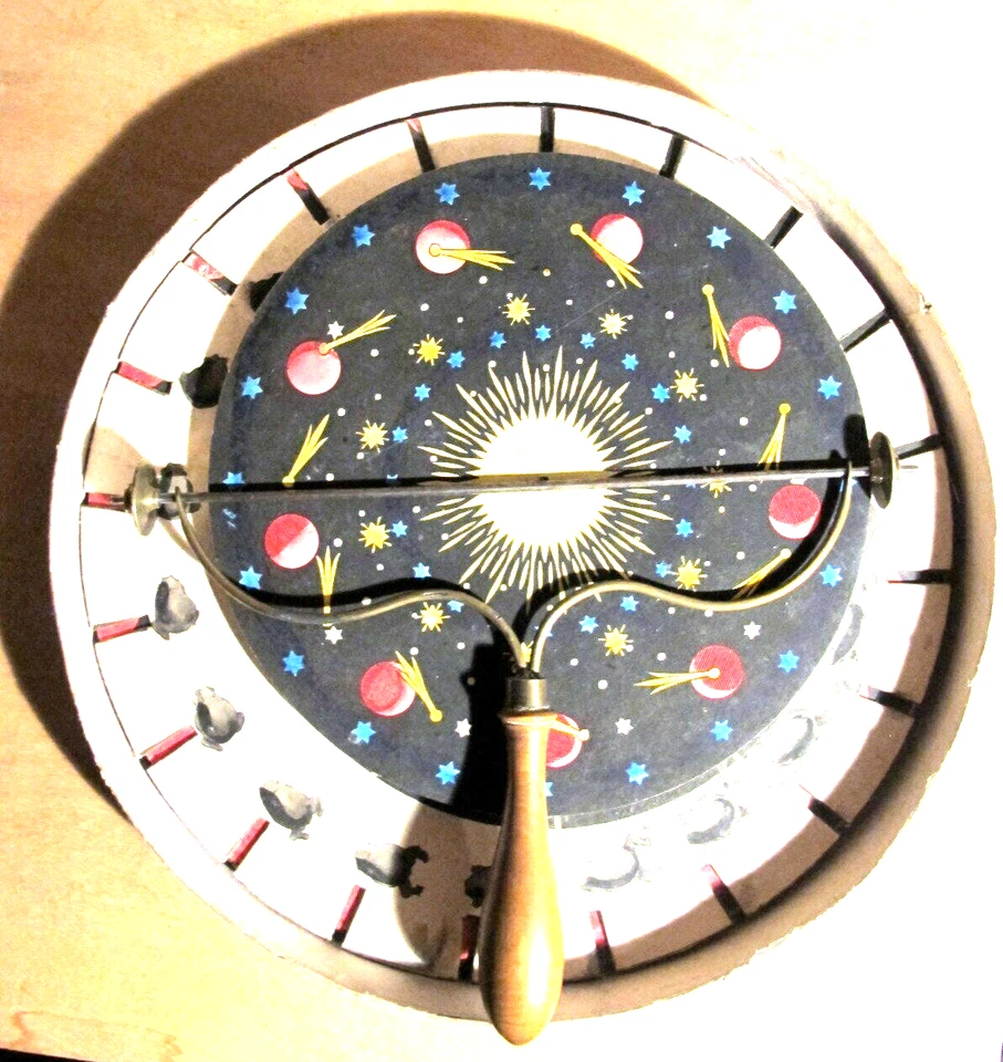OPTIK Rarität PHENAKISTIKOP Geister-Erscheinungen + 18 Bildscheiben 1834 Museal - Bild 3 von 4