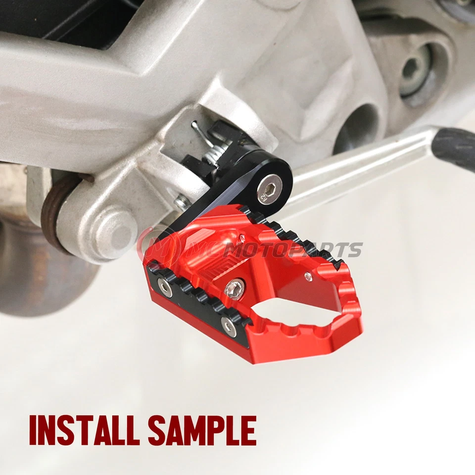 TOUR Front 40mm Lowering Foot Pegs Red For ER-6F Ninja 650R 09-13 14 15 16 - Imagem 3 de 4