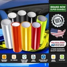 Car Headlight Taillight Fog Light Tint Film Wrap Sticker Protector Accessories