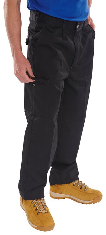 Beeswift Heavyweight Drivers Trousers Black Size 30T