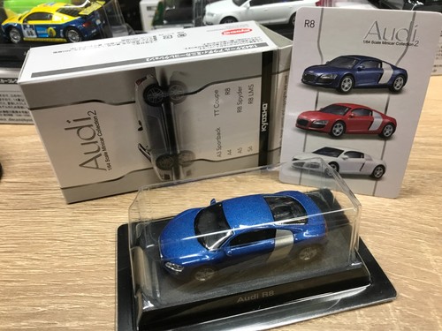Kyosho - Audi MiniCar Collection 2 - R8 - Blue - Scale 1/64 - Mini Car - R23 - Picture 2 of 14