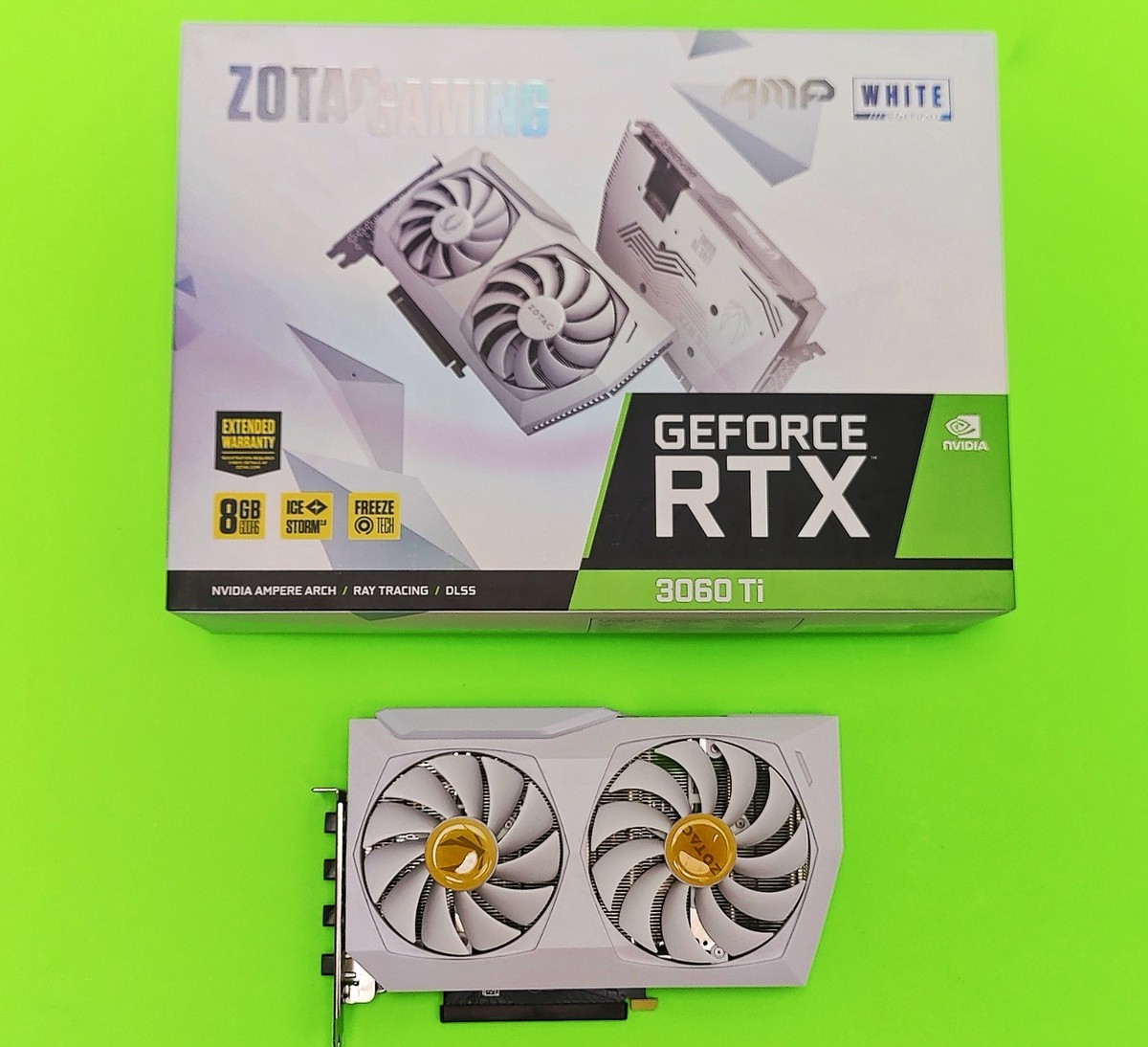グラフィックボード・グラボ・ビデオカード ZOTAC GAMING GeForce RTX3060Ti AMP white ZOTAC GAMING GeForce RTX 3060 Ti AMP White Edition LHR | ZOTAC