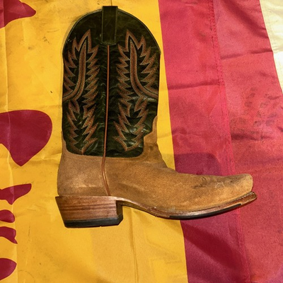 #ad Horse Power Men#x27;s Tobacco Old Suede Blue Western Boots HP8079 $110.00