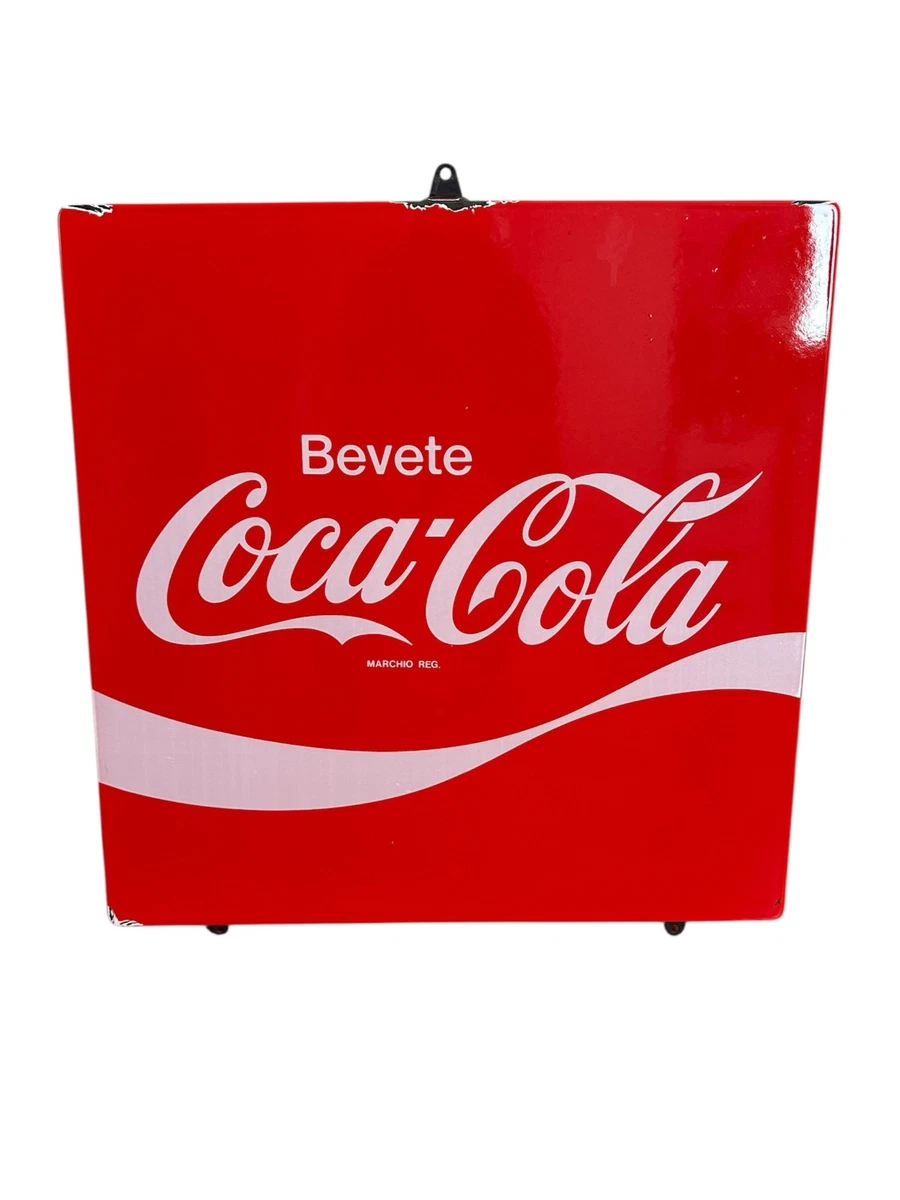 TABELLA INSEGNA PUBBLICITARIA Coca Cola Bifacciale Non Luminosa Misure