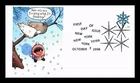 DR JIM STAMPS US COVER WINTER SNOWFLAKES FDC COMICAL JUNCTION CACHETS