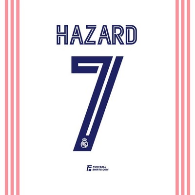 2020/21 Real Madrid Home Hazard #7 | Official Name Set
