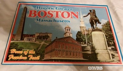 BOSTON MASSACHUSETTS TOURIST ATTRACTIONS VINTAGE BOOKLET SOLD AS IS