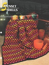 Sunset Shells Annie's Attic Crochet Afghan Pattern Page