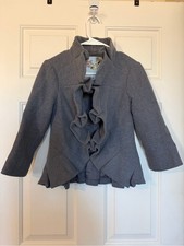 Anthropologie Tabitha Terrace House Ruffle Jacket - size 4