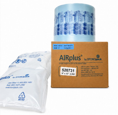 AIRplus STOROpack Cushioning Air Pillow Roll -  #520731 - 8'' x 12'' x 2350'