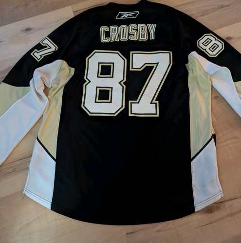Sidney Crosby #87 Pittsburgh Penguins Reebok NHL Jersey Mens XXL Black Captain