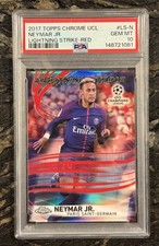 2017-18 Topps Chrome UEFA Neymar Jr. Lightnin...