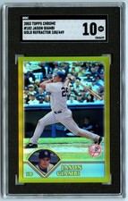 Jason Giambi 2003 Topps Chrome #182 Gold Refractor #/449 SGC 10 GEM 💎 MINT