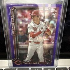 2025 Topps Update Baseball Tyler Callihan RC US315 Purple /250 - Cincinnati