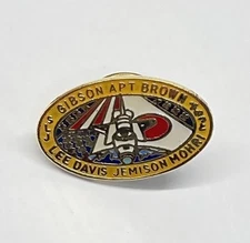 Vintage NASA STS-47 Space Mission Enamelled Lapel Pin Endeavour Shuttle US Japan