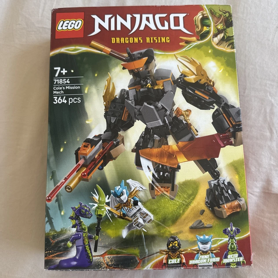 LEGO Ninjago 71854 Cole's Mission Mech & Dragon Zane