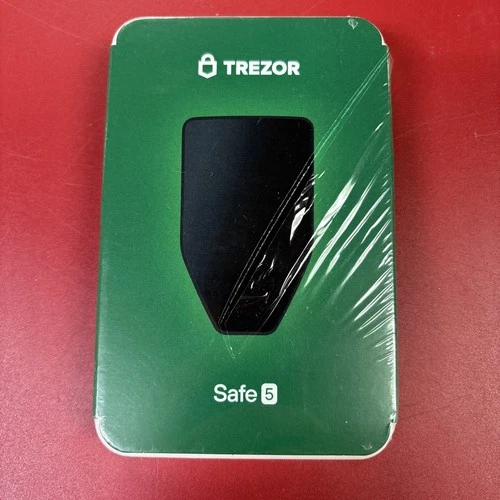 Trezor Safe 5 Crypto Wallet – Touchscreen, Haptic, Secure, Multi‑Coin, Black