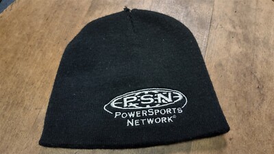 Hit Wear Powersport Network PSN Black Knit Beanie Hat Cap OSFM