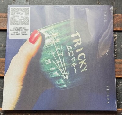 TRICKY FALL TO PIECES LP LTD DINKED EDITION BLUE VINYL + 7  800 ONLY NEW SEALED