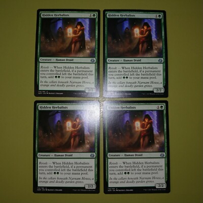 Hidden Herbalists x4 Aether Revolt 4x Playset Magic the Gathering MTG