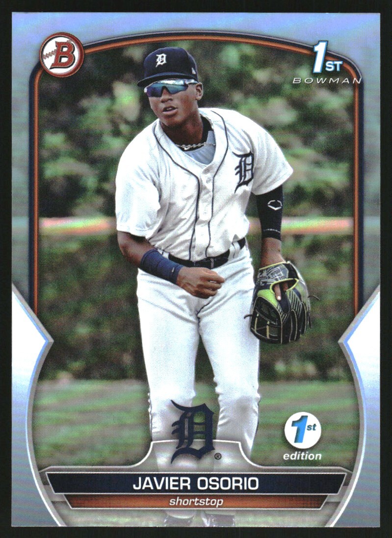 2023 Bowman 1st Edition Sky Blue #BPPF4 Javier Osorio