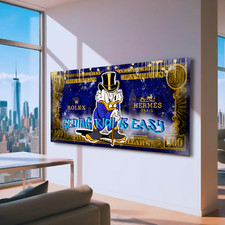 Tela Pop Art Colorata Dagobert Duck Dollar - Decorazione Parete Moderna