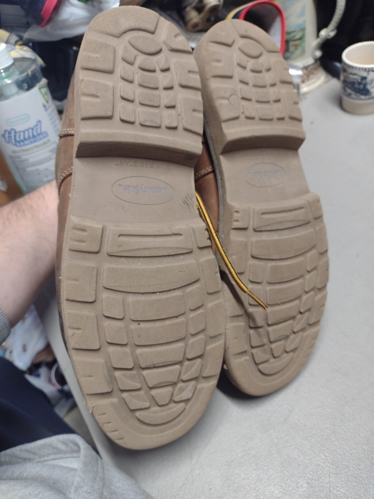 Ridgecut Men's Brown Leather Waterproof Moc Toe Work Boot Sz 12W (YMF2105) eBay