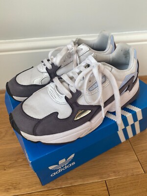 Adidas Falcon Trace Purple White Blue Chunky Trainers Size UK